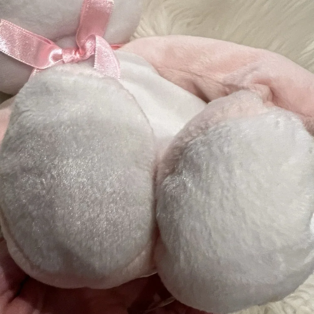 Kellytoy Beanpals Plush Pink Frog Satin Bow‎ 12